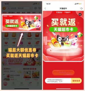 花生日记app上线了天猫超市会场